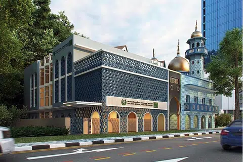 BAKAL TERSERGAM INDAH: Inilah bangunan Masjid Malabar yang bakal siap tidak lama lagi. - Foto MASJID MALABAR