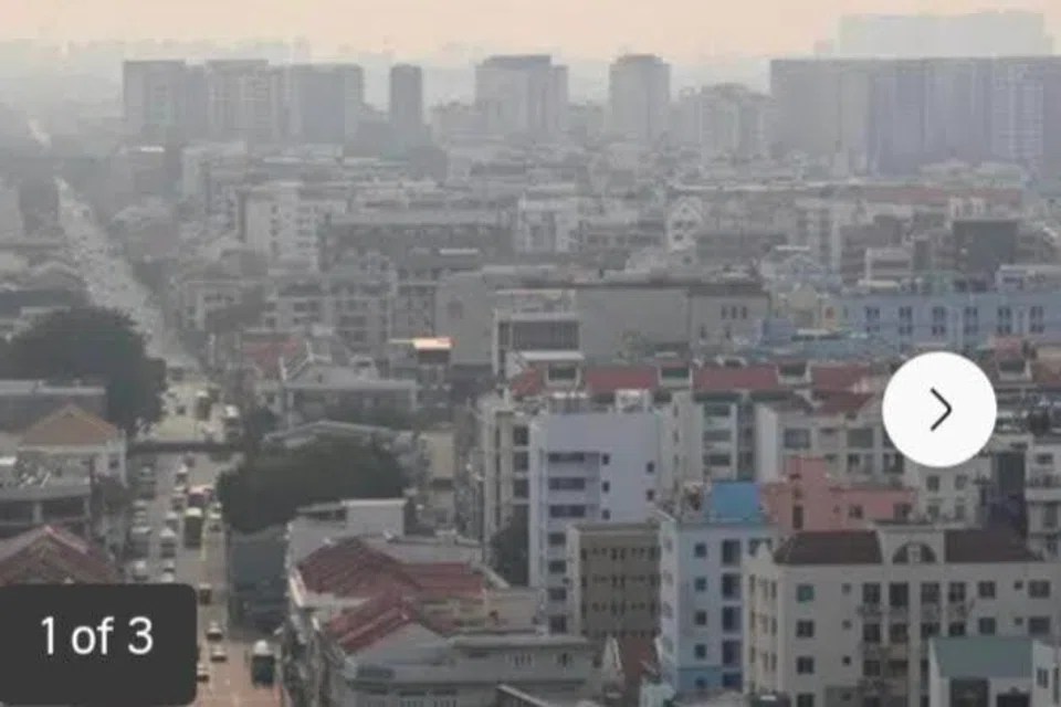 Keadaan berjerebu dilihat di Geylang Road sekitar 9 pagi pada 5 September 2026.