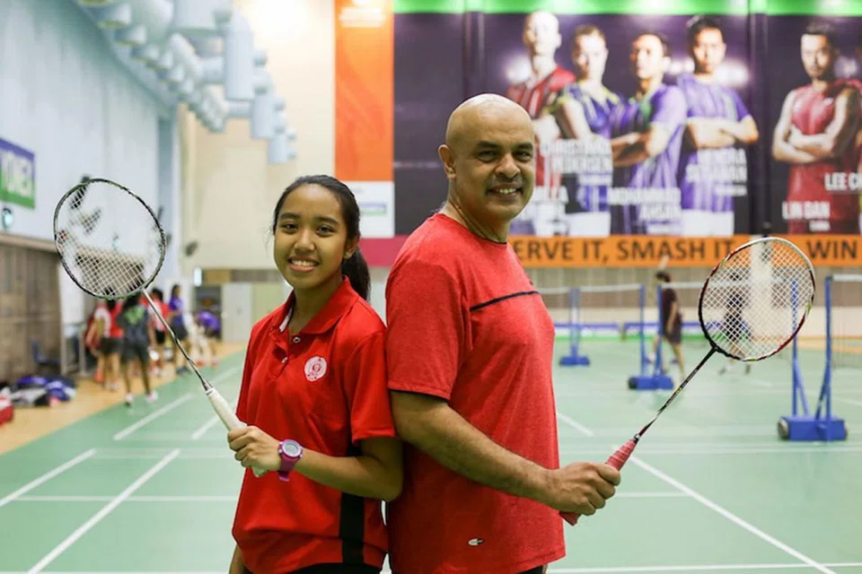 Abdul Hamid Khan dan anak bongsunya, Nur Insyirah Khan.