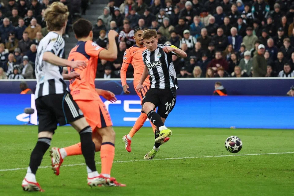 newcastle united, barcelona, liga juara-juara 