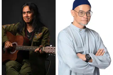 Rausyanfikir, yang terdiri daripada Art Fazil (kiri) dan Mohd Khair Mohd Yasin, bakal mengubati kerinduan peminat mereka yang dahagakan lagu puitis tentang kehidupan, sempena ulang tahun keenam Wisma Geylang Serai (WGS), pada 25 Januari.