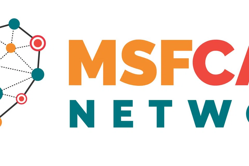 Logo untuk Kementerian Pembangunan Sosial dan Keluarga (MSF) menyambut Tahun Meraikan Sukarelawan (YCVolunteers).