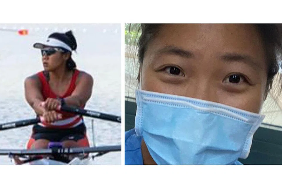 ATLET LAIN SINGAPURA YANG BERTUGAS DI BARISAN HADAPAN- Atlet sukan mendayung negara Joan Poh bertugas sebagai jururawat berdaftar di Hospital Tan Tock Seng.-Foto TAN CHUAN-JIN / FACEBOOK 