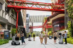robotik AI, Daerah Digital Punggol, penghantaran robot