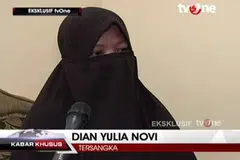 RANCANG BOM ISTANA: Dian Yulia Novi, 27 tahun, yang pernah bekerja di Singapura sebagai pembantu rumah, ditahan dalam serbuan antikeganasan minggu lalu kerana merancang menyerang istana Presiden di ibu kota Indonesia itu. - Foto THE STAR