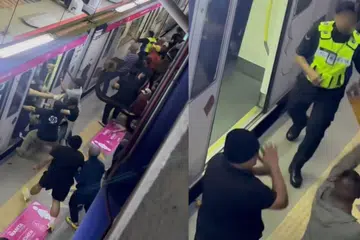 Rakaman video di media sosial tular, menunjukkan insiden pergaduhan antara dua kumpulan penyokong bola sepak, di stesen LRT Bandar Tasik Selatan pada 12 tengah malam, 21 Disember