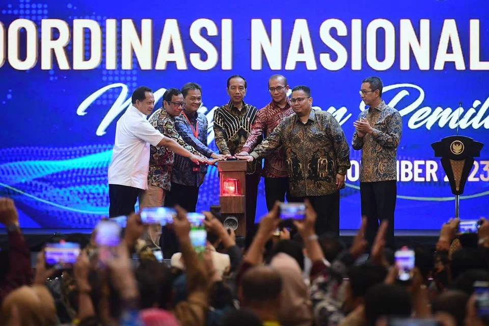 TIADA CAMPUR TANGAN: Presiden Jokowi di majlis pembukaan Mesyuarat Koordinasi Nasional, iaitu penganjur pilihan raya di Jakarta, pada Rabu membidas dakwaan kononnya mudah untuk campur tangan dalam pilihan raya.