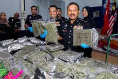 Malaysia, Kelantan, sindiket dadah, ganja, suami isteri