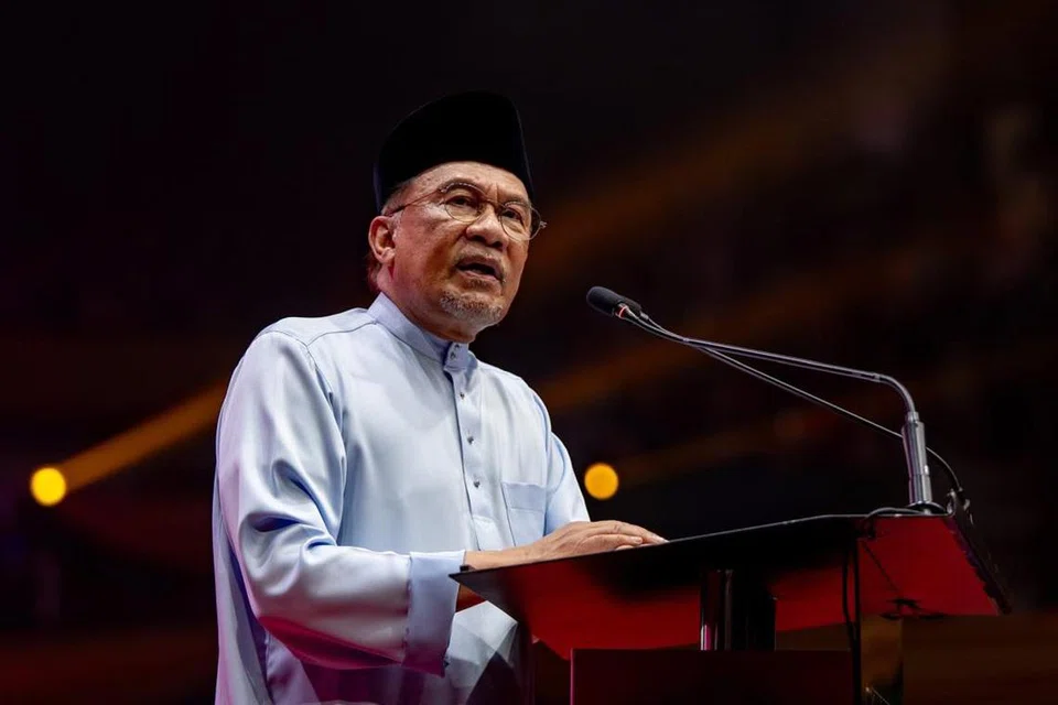 Presiden Parti Keadilan Rakyat (PKR) yang juga Perdana Menteri Malaysia, Datuk Seri Anwar Ibrahim.