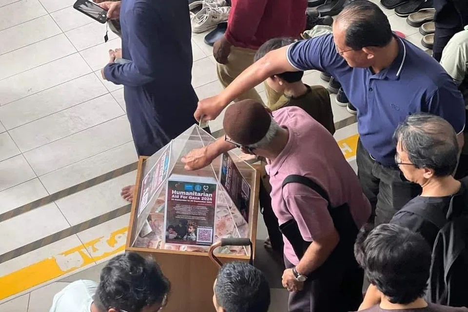 Mulai 20 hingga 26 September 2024, orang ramai boleh hulurkan bantuan di kotak  derma yang disediakan Yayasan Rahmatan Lil Alamin (RLAF) di masjid serata Singapura untuk kempen ‘Bantuan Kemanusiaan untuk Gaza 2024’.