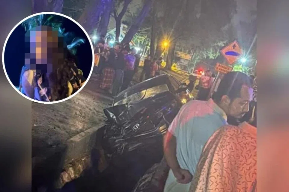 Kenderaan utiliti sukan (SUV) yang merempuh motosikal yang dinaiki empat penuntut Universiti Teknologi Mara (UiTM) Dungun, Terengganu, terbabas ke dalam longkang berhampiran universiti tersebut.