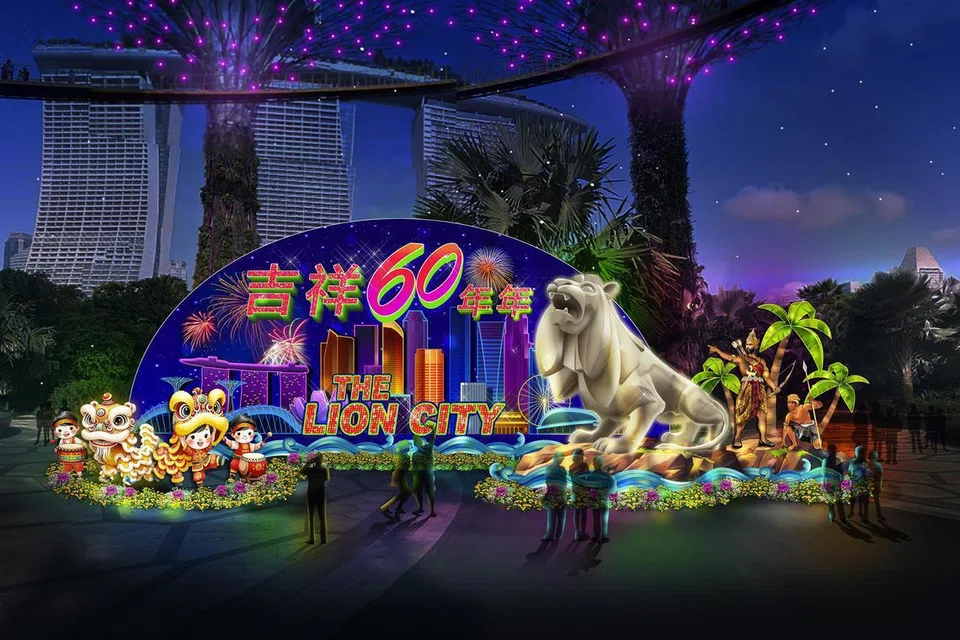 ‘River Hongbao 2025’ di Gardens by the Bay menawarkan hiasan tanglung memukau, persembahan budaya dan aktiviti maya menarik sempena sambutan Tahun Ular dan ulang tahun ke-60 Singapura.