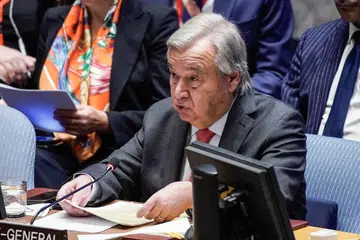 LANGGAR UNDANG-UNDANG: Setiausaha Agung Pertubuhan Bangsa-Bangsa Bersatu (PBB), Encik Antonio Guterres, mendakwa terdapat pelanggaran undang-undang antarabangsa di Gaza dan menggesa gencatan senjata segera.