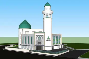 TERSERGAM INDAH: Lakaran reka bentuk Masjid Alkaff Kampung Melayu apabila siap dipertingkat nanti. - Foto-foto MASJID ALKAFF KAMPUNG MELAYU