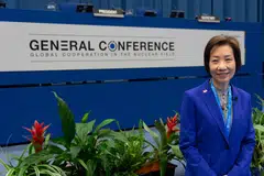 Menteri Kemampanan dan Sekitaran, Cik Grace Fu, menyampaikan kenyataan Singapura di Persidangan Agung Agensi Tenaga Atom Antarabangsa (IAEA) ke-70, yang diadakan di Vienna, Austria pada 14 September.