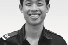 MENDIANG EDWARD GO: Anggota NSF berusia 19 tahun ini rebah semasa memadamkan kebakaran di Henderson Road pada Disember 2022 dan kemudian meninggal dunia di hospital.