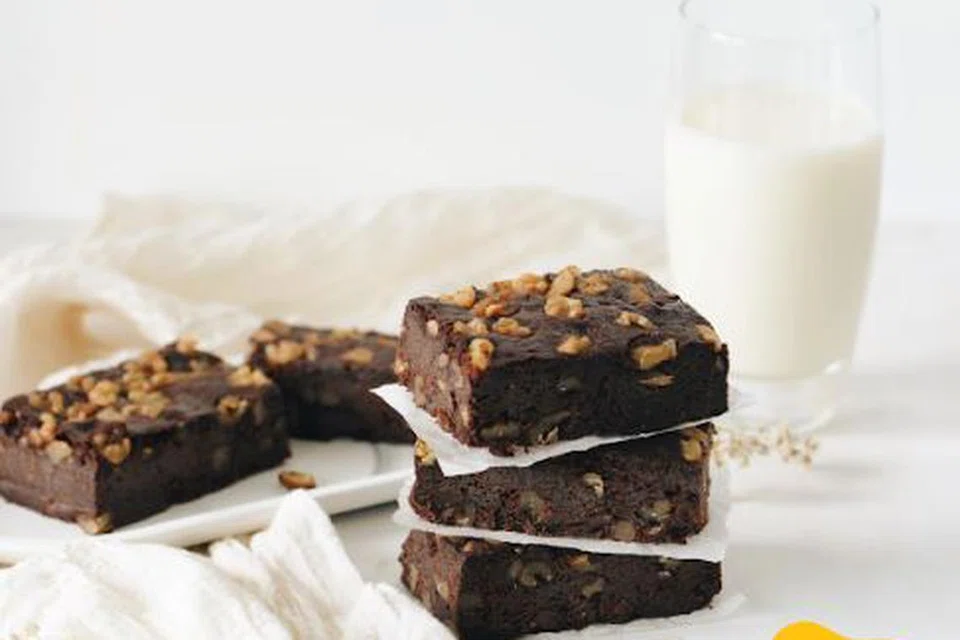 MANISAN SIHAT: Kek brownie dengan indeks glisemik rendah, padat dengan protein dan serat.