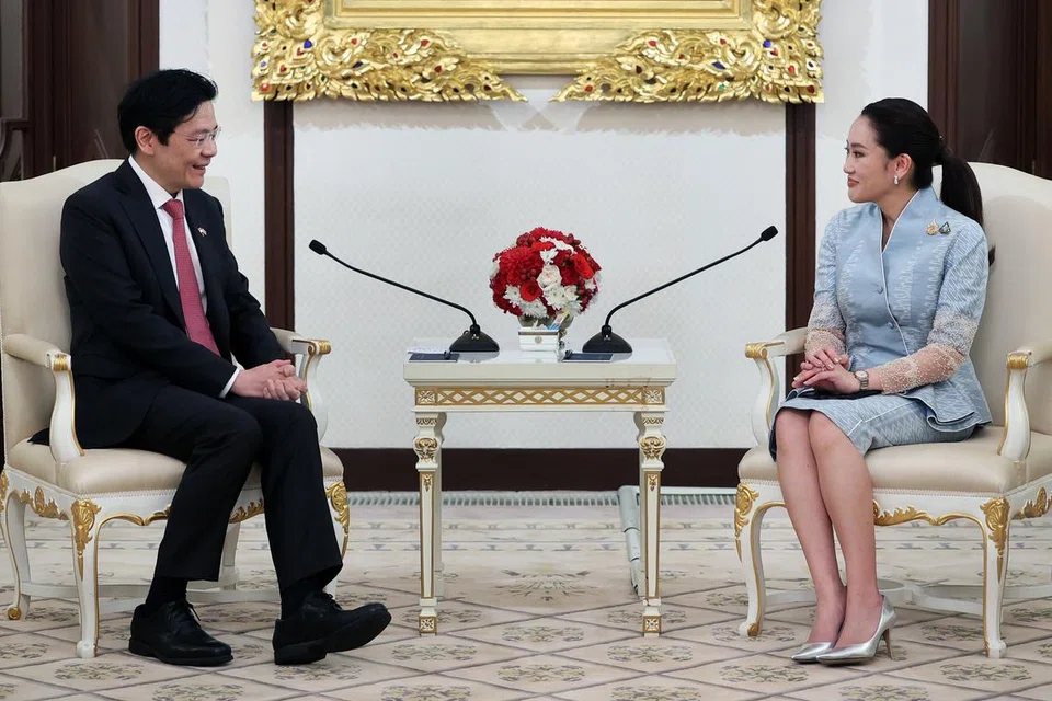 Perdana Menteri, Encik Lawrence Wong, mengadakan pertemuan bersama Perdana Menteri Thailand, Cik Paetongtarn Shinawatra, semasa lawatan rasminya ke Bangkok, Thailand, pada 28 November.