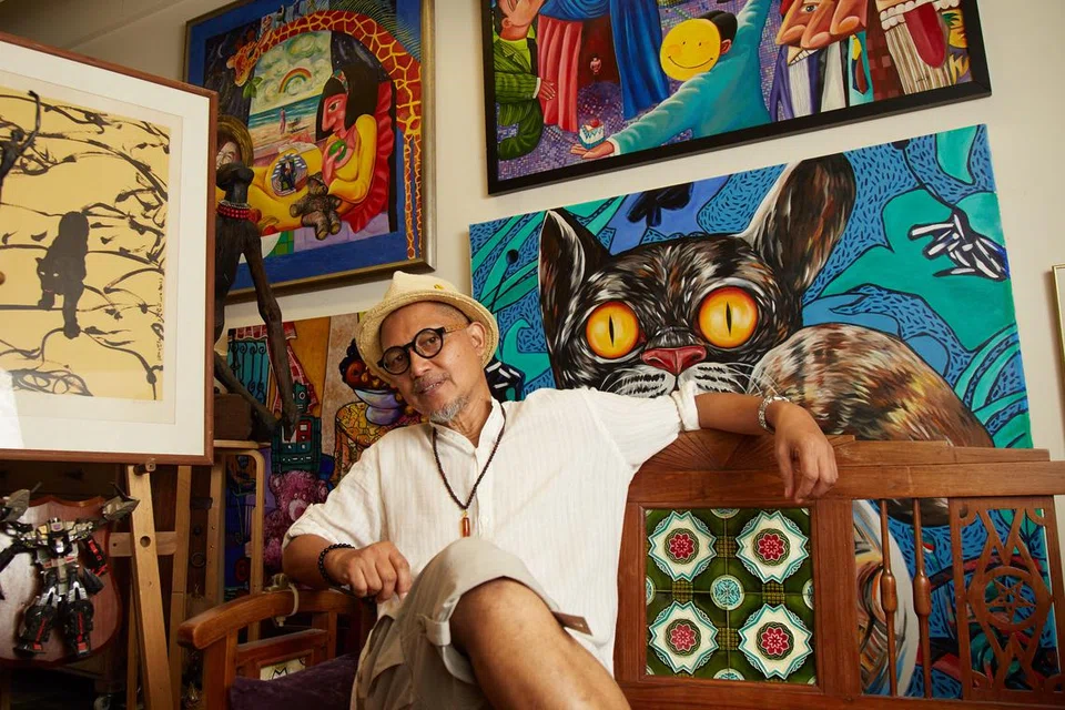 ARTIS VETERAN: Abu Jalal Sarimon akan mengadakan sesi studio terbuka dan mengalu-alukan pengunjung masuk dan cuba melukis bersamanya