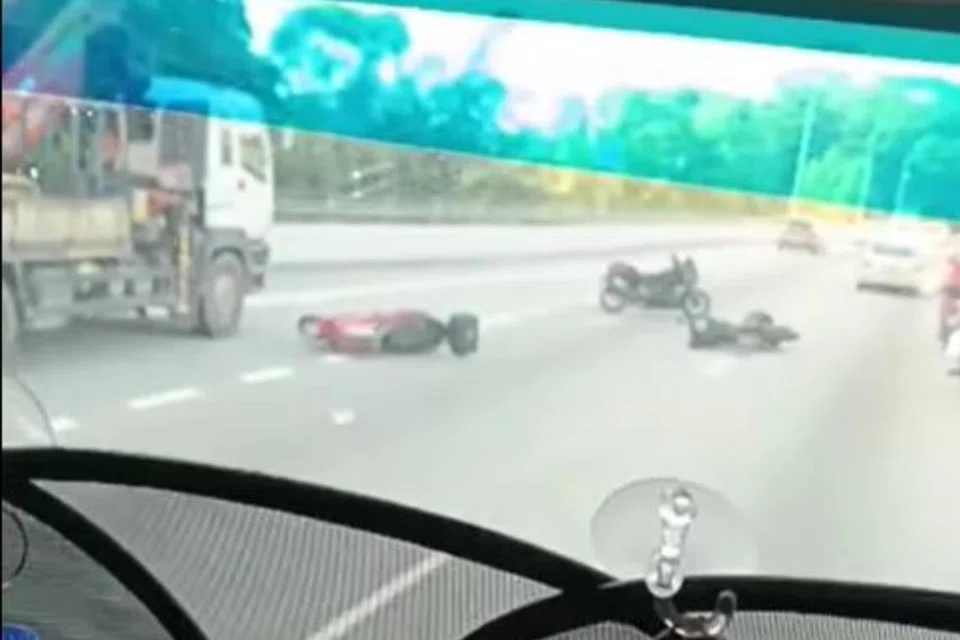 accident, pie, bke, woodlands checkpoint