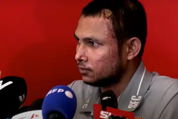 Faisal Halim beri keterangan tentang keadaannya dalam sidang akhbar yang dianjurkan oleh Selangor FC pada 13 Jun