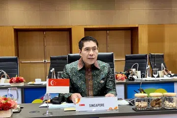 BERI SARANAN: Menteri di Pejabat Perdana Menteri, Dr Mohamad Maliki Osman, memberi beberapa saranan cara Kumpulan 20 (G20) boleh bantu negara membangun dalam mencapai Matlamat Pembangunan Mampan (SDG) di  Mesyuarat Menteri Pembangunan (DMM) di Varanasi, India, pada Isnin.