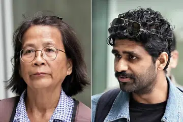 Ng Chye Huay (kiri) dihadapkan dengan enam tuduhan di bawah Akta Ketenteraman Awam, manakala S. Suraendher Kumarr didakwa atas peranannya dalam tiga perhimpunan yang menyalahi undang-undang.