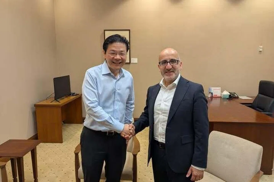 Lawrence Wong, Dr Estephan Salameh, Palestin kunjung parlimen