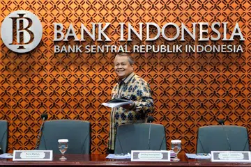 KIAN MENINGKAT: Aset kewangan Islam Indonesia, kini cecah Rp2,375.84 trilion ($210 bilion). Gambar Gabenor Bank Sentral Republik Indonesia, Encik  Perry Warjiyo.