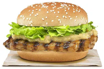 BURGER ISTIMEWA: Hainananese Tendergrill Chicken Burger ini dihidang dengan sos halia dan bawang putih. - Foto-foto BURGER KING 
