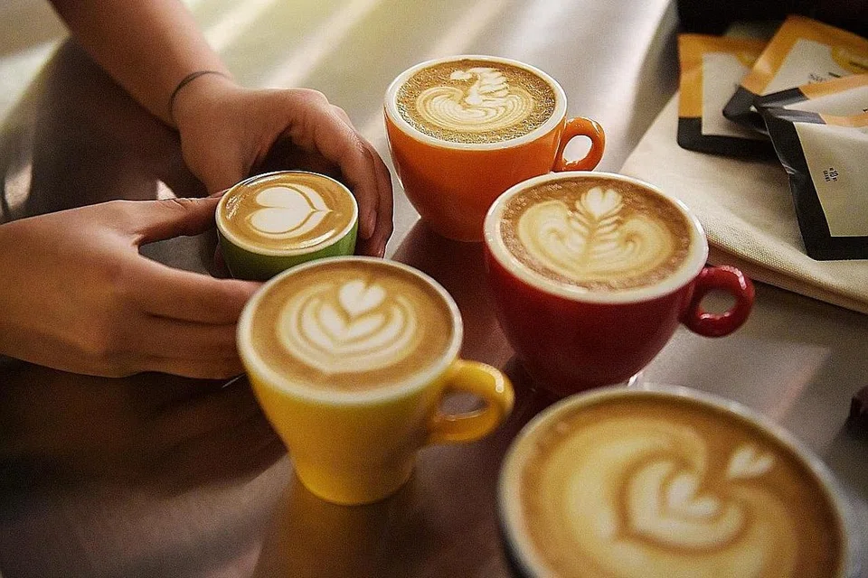 PAMERKAN SENI KOPI: Bettr Barista merupakan antara peserta Festival Kopi Singapura 2017. - Foto THE STRAITS TIMES 