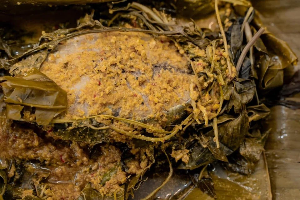 botok-botok Boyan, masakan orang Boyan