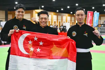 Muhammad Nazrul Mohd Kamal; Muhammadinil Mustafar Mohd Isa dan Muhammad Affiz Mohamed Zakri, silat, sukan sea