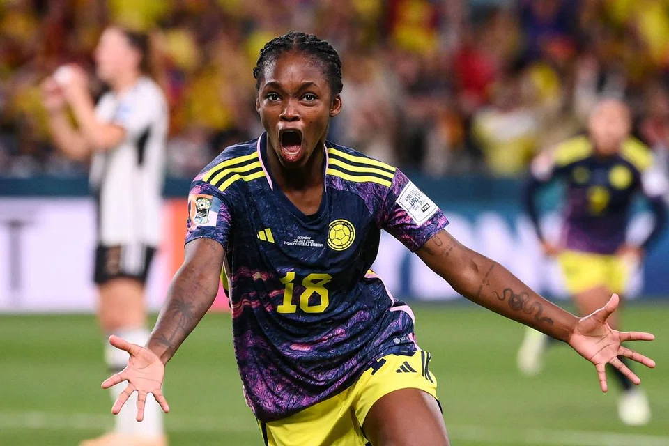 GOL PENTING: Linda Caicedo meraikan gol jaringannya semasa Colombia menewaskan Jerman pada 30 Julai lalu. 