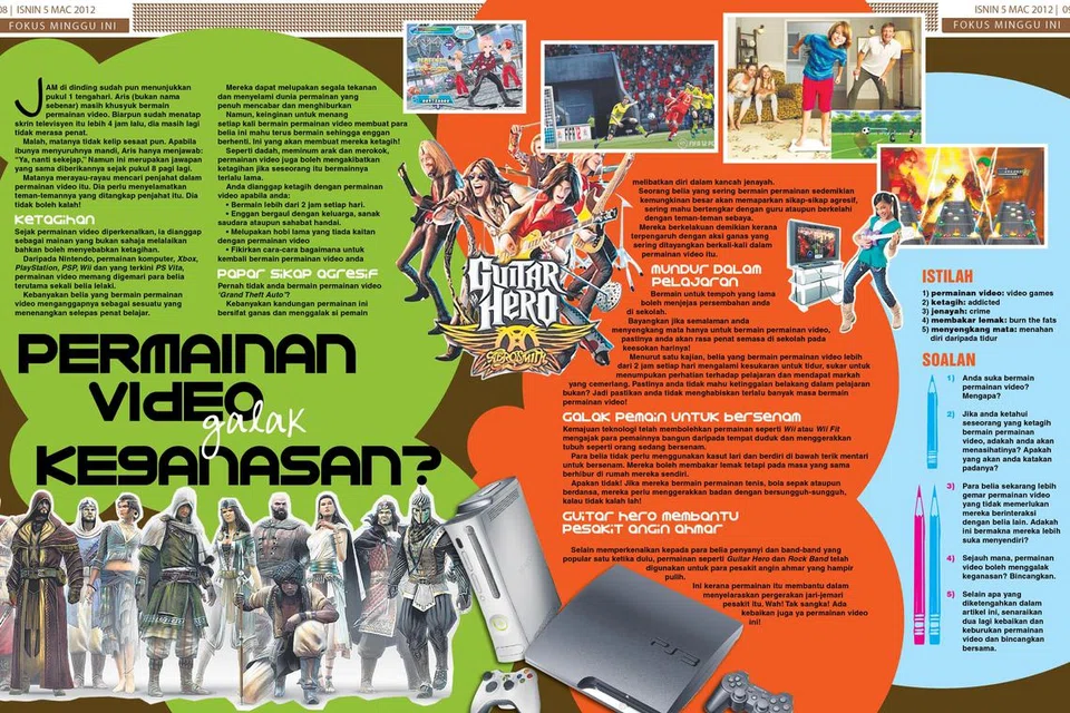 KANDUNGAN MENARIK: Akhbar Gen-G memberi tumpuan kepada kandungan yang dapat menarik minat pembaca sekolah menengah dan rendah.