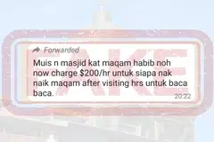 BERITA PALSU : Usah sebarkan pengumuman di Whatsapp yang berbentuk fitnah.