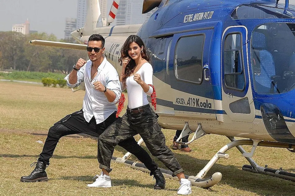 PENUH AKSI: Tiger Shroff dan Disha Patani tampil bersama dalam filem Baaghi 2 yang baru. - Foto AFP