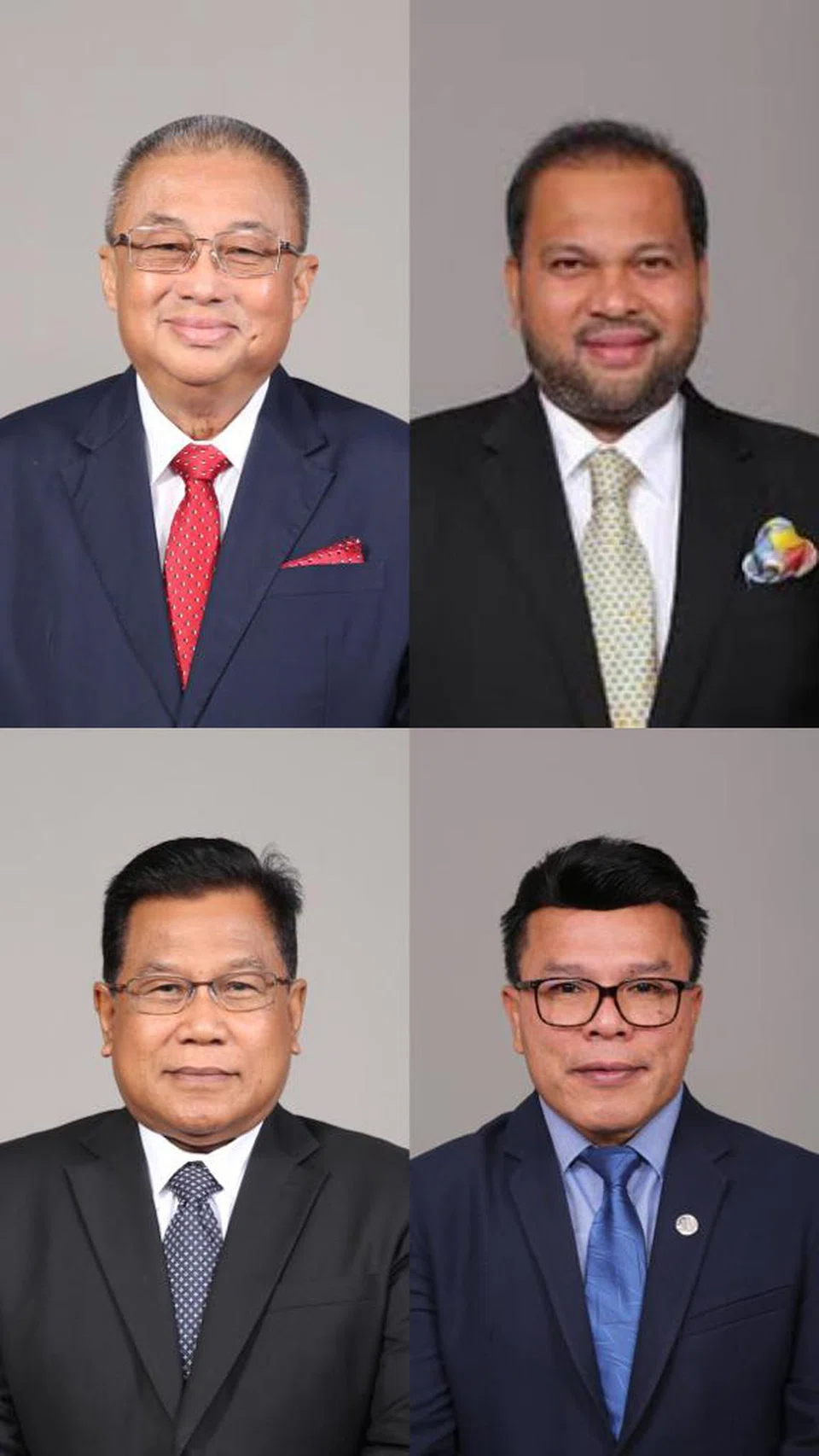 BAKAL DISIASAT: Empat Ahli Parlimen Perikatan Nasional (PN) yang mengisytiharkan sokongan kepada Perdana Menteri, Datuk Seri Anwar Ibrahim akan disiasat Suruhanjaya Pencegahan Rasuah Malaysia (SPRM).  Dari kiri Ahli Parlimen Labuan, Datuk Suhaili Abdul Rahman; Datuk Iskandar Dzulkarnain Abdul Khalid (Kuala Kangsar); (bawah dari kiri) Encik Zahari Kechik (Jeli) dan Encik Mohd Azizi Abu Naim (Gua Musang).