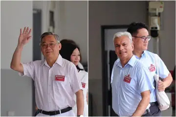 Encik Gan Kim Yong (kiri); dan Encik Harpreet Singh (kanan)