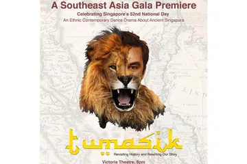 PERTINGKAT PENGETAHUAN SEJARAH: Poster taridra 'Tumasik - Revisiting History and Rewriting Our Story' yang akan dipersembahkan Era Dance Theatre Limited (EDT), antara lain dengan harapan ia akan meningkatkan pengetahuan masyarakat mengenai sejarah Singapura. - Foto ERA DANCE THEATRE