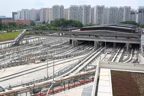 LTA, Depoh LRT Sengkang-Punggol, diperluas lebih 3 kali ganda