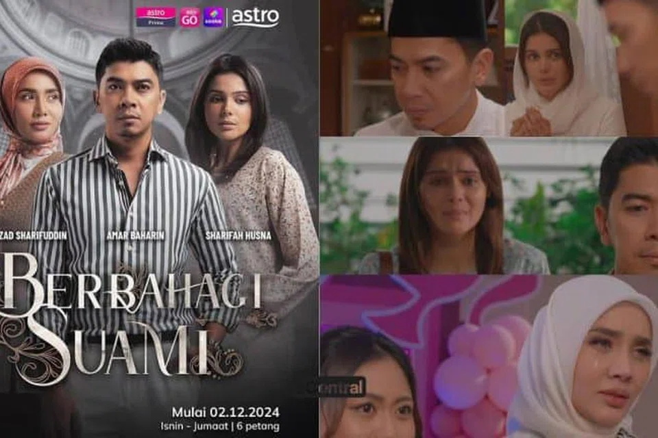 ‘Berbahagi Suami’ adalah drama tentang cinta tiga segi dan poligami yang wujud selepas satu kemalangan.