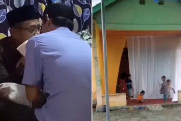 NIKAH DENGAN AYAH PACAR: Seorang wanita dari kepulauan Obi, di Halmahera Selatan, diijabkabulkan dengan ayah calon suaminya apabila kekasihnya itu melarikan diri.