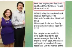 HASUT PENGIKUT: Layar skrin menunjukkan Cik Iris Koh dan Encik Raymond Ng menghantar mesej kepada Kumpulan Telegram Healing The Divide. - Foto SPH