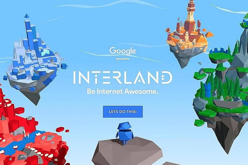 UNTUK KANAK-KANAK SEKOLAH RENDAH: Aplikasi Google Interland ini antara lain mengajar asas keselamatan digital. - Foto BE INTERNET AWESOME