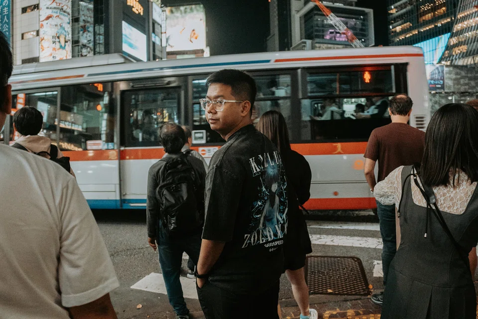 rifqi solihin muhammad hairi, tokyo, shibuya, jepun, media sosial, video 