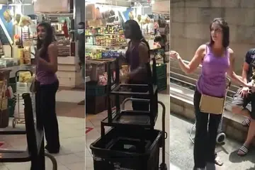 HADAPI DUA TUDUHAN TAMBAHAN: Paramjit Kaur menarik perhatian ramai apabila satu klip video tular di mana dia kelihatan tidak memakai pelitup semasa di pasar, Shunfu Mart. 