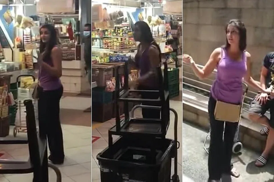 HADAPI DUA TUDUHAN TAMBAHAN: Paramjit Kaur menarik perhatian ramai apabila satu klip video tular di mana dia kelihatan tidak memakai pelitup semasa di pasar, Shunfu Mart. 
