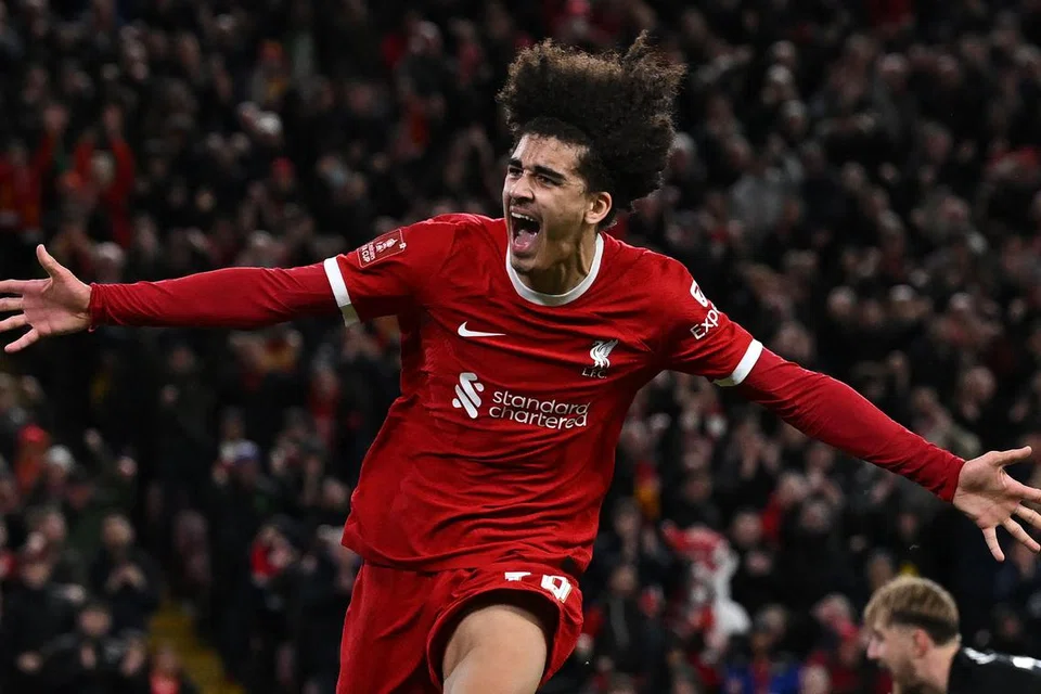 Jayden Danns meraikan jaringannya yang turut membantu Liverpool menang ke atas Southampton dalam pusingan ketiga Piala FA. 