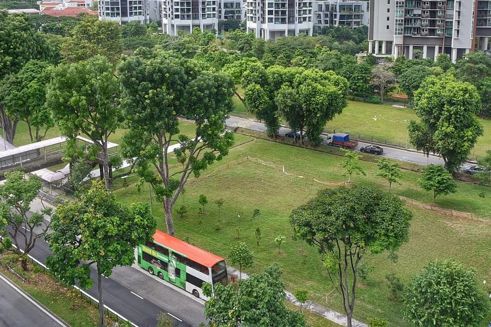 BAKAL DIBANGUNKAN: Tapak tanah bertentangan Kompleks Sukan Delta yang bakal dibangunkan perumahan awam. - Foto BH oleh DESMOND WEE